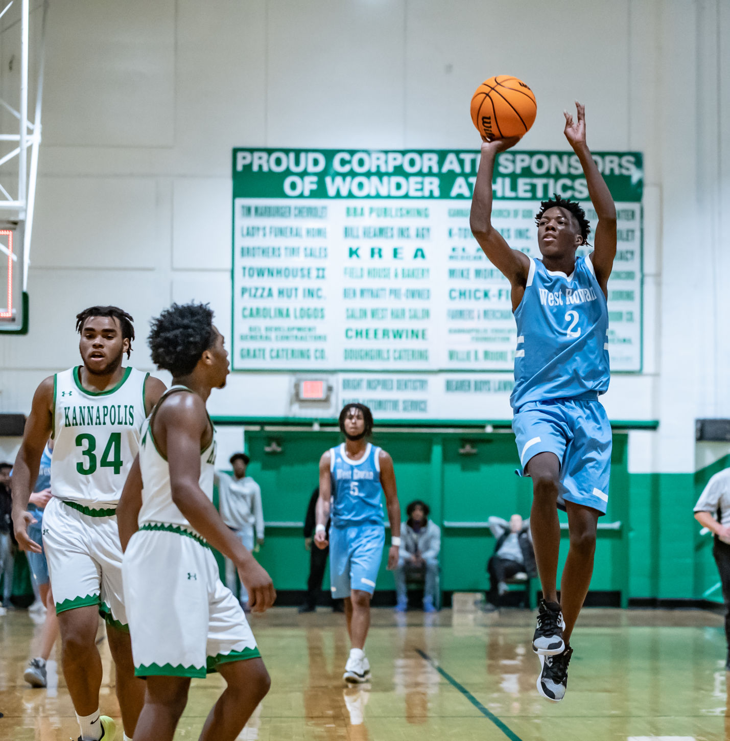 their home basketball game against West Rowan